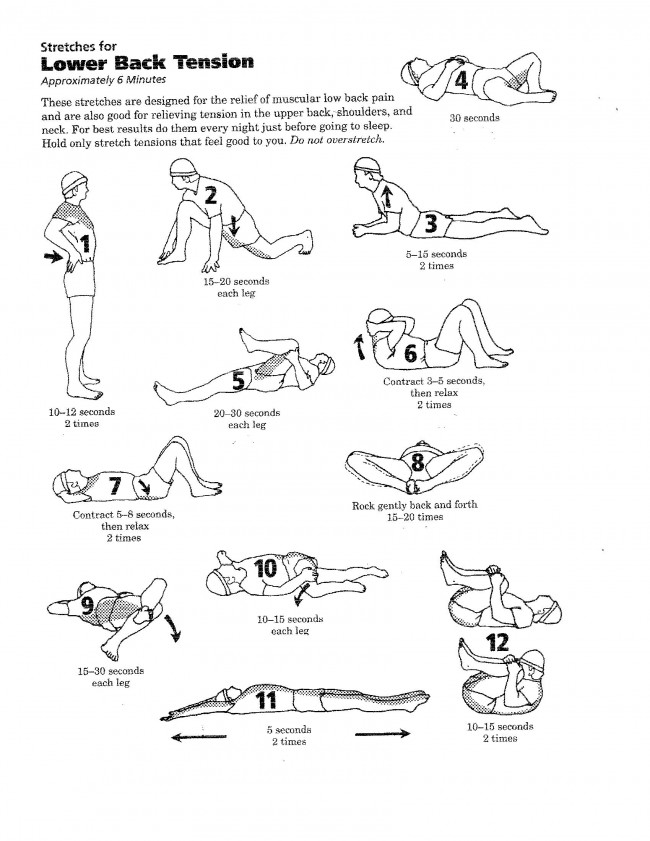 小編也有腰痛問題，這12個伸展動作真是很有效，特此推薦各位。