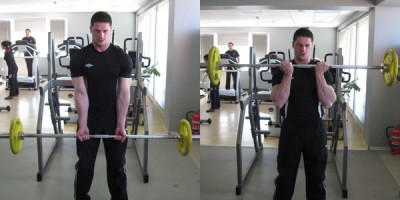 Close-Grip-Standing-Barbell-Curl